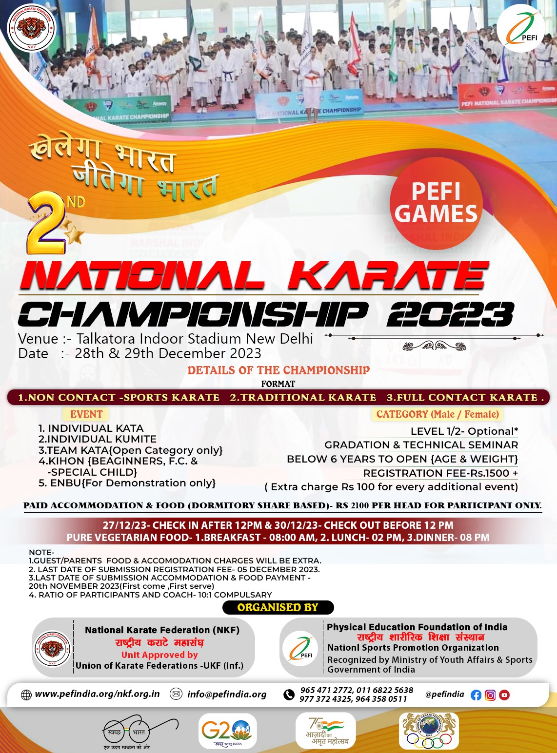 NATIONAL KARATE CHAMPIONSHIP 2023 – National Karate Federation